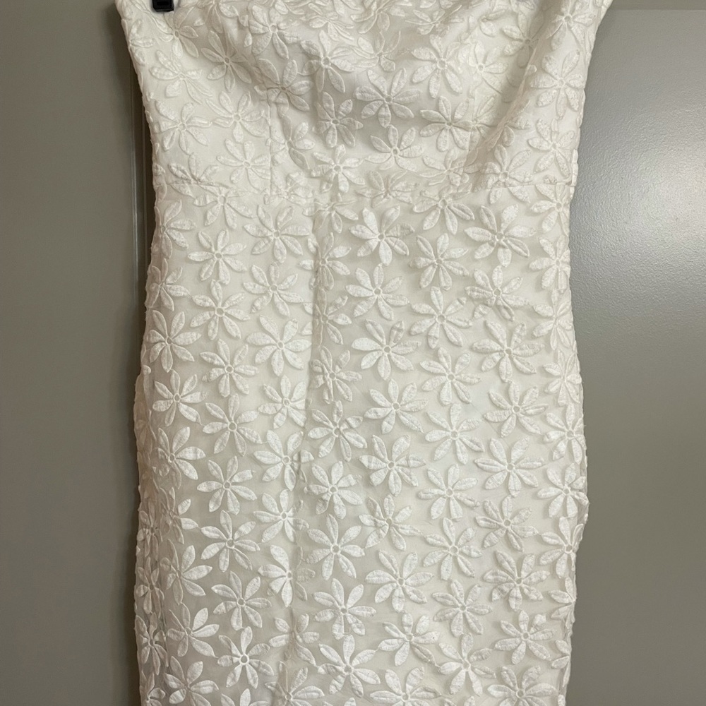Badgley Mischka strapless dress